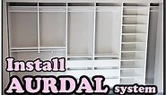 How to install IKEA AURDAL system / Closet