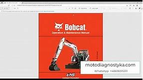Bobcat Service Library 2020 - Service and Operators Manuals Data Base.