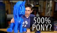 The Largest 3D Printed My Little Pony Unicorn So Far?