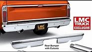 Chrome Bumper with Exhaust Cutouts - TruckU with LMC Truck