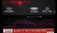 HomeShop18 - Akai Slim 19 LED TV with USB & SD Slot@9999