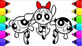 Coloring Powerpuff Girls Coloring Book Pages | How to Draw and Color Powerpuff Girls Coloring Pages