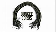 Pluvios - 30" (75CM) Bungee Cords with Hooks Heavy Duty Outdoor - 10 Pack – Choice of Sizes - Multi-Purpose Elastic Bungee Straps for Luggage, Camping - Weatherproof & UV