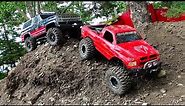 RC ADVENTURES - BACKYARD SCALE TRACK 4x4 ACTiON! DODGE & CHEVY