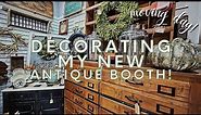 Decorate my New Antique Booth with Me! How to stage a vintage booth.