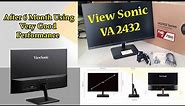 ViewSonic VA2432-MH Series moniter|24 Inches IPS super clear Monitor | FHD@75HZ| Rs 8999/-