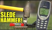 Smashing Nokia 3310 with Massive Hammer!