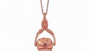 1928 Jewelry Rose Gold-Tone Rotating Trio Locket Necklace, 30