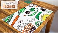 How to Sew Simple Placemats | Easy & Quick DIY Sewing Project for Beginners | Mitred Corners