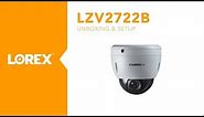 Unboxing and setup of the outdoor pan tilt zoom camera model LZV2722B