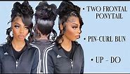 💎Two Frontal Ponytail Bun | Prom Hair | Very Detailed !!! *Beginner Friendly* 💎