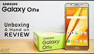 Samsung GALAXY On8 Unboxing & Hands on Review 4K (ft. J7 2016)