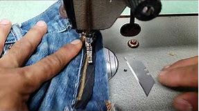 How to change jeans from button fly to zipper!
