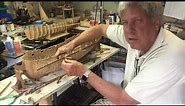 Clamps for attaching planks on model wooden ships by Kevin Kenny.