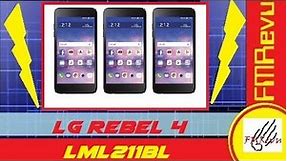 $40.00 Wal-Mart Straight Talk Phone | LG Rebel 4 LML211BL LTE 4G Smart Phone | Android 8, 5" Screen