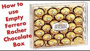How to make Organizer from empty Ferrero rocher Chocolate Box ||Crafts from waste material