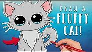 Draw a Fluffy Cat - Cute and Easy Drawing Tutorial!