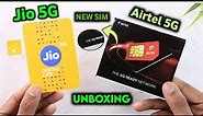 Jio 5G Sim & Airtel 5G Sim Unboxing | Jio 5G Sim