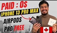 iPhone for $0 in Canada? Buying Expensive phones? Guide for International Students iPhone 13 Pro Mx