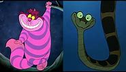 Disney Doppelgangers: Cheshire Cat & Kaa the Snake