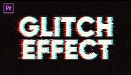 HOW TO CREATE GLITCH TEXT EFFECTS IN PREMIERE PRO - EASIEST WAY