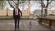 World's tallest man meets world's shortest in London