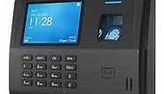 ANVIZ Time Clocks for Small Business Employees - CX3 Fingerprint Biometric Clock in and Out Machine - Finger Scan + RFID + Pin Punching in one, with Night Shifts, No Software Required