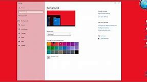 How to change windows 10 Desktop Background to plain or solid color