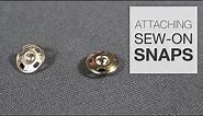 How to Attach Sew-On Snaps