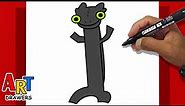 How To Draw TOOTHLESS Dancing HOW TO TRAIN YOUR DRAGON