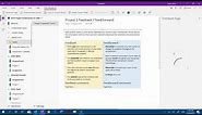 OneNote - Distributing Feedback and Feedforward comments