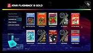Atari Flashback Gold 8 - List of Games