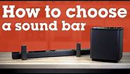 How to choose a sound bar | Crutchfield