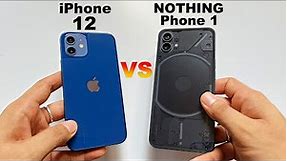 iPhone 12 vs Nothing Phone 1 Detailed Comparison & Review | Which Gives More Value in 2022? (HINDI)