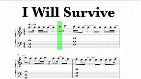 Gloria Gaynor - I Will Survive Sheet Music