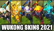 All Wukong Skins Spotlight 2021 (League of Legends)