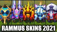All Rammus Skins Spotlight (League of Legends)