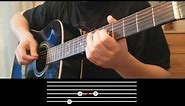 Metro: Last Light Intro acoustic guitar with tabs