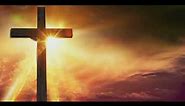 Beautiful Cross and Clouds Sunshine - Christian Animated Wallpaper Backgrounds Loops