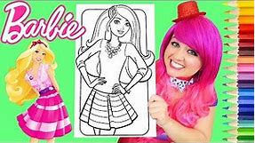 Coloring Barbie Crayola JUMBO Coloring Book Page Prismacolor Colored Pencil | KiMMi THE CLOWN