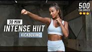30 MIN STANDING CARDIO HIIT WORKOUT - Kickboxing Inspired (No Equipment, No Repeats)