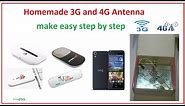 How to make powerful 3G and 4G antenna at home - Easy step by step