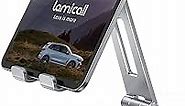 Lamicall Tablet Stand, Foldable Holder - Adjustable Tablet Dock, for 4.7" - 13" Tablet, Such as iPad Pro 11/10.5/12.9, Mini, Air, Galaxy Tabs, Kindle, Silver