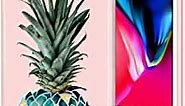 case for iPhone SE (2022/2020), iPhone 8/7 (NOT Plus) Pineapple Design Sparkly Glitter Protective Stylish Cute Holographic Cases, Soft TPU Silicone Bumper Defender Camera Screen