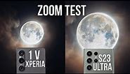 Sony Xperia 1 V vs Samsung Galaxy S23 Ultra Zoom Test