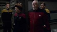 Captain Janeway first time on the USS Voyager