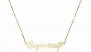 Name Necklace Personalized Custom Name Necklace 18K Gold Plated Personalized Birthday Gift Bridesmaid Gift Personalized Necklace Gift Infinity Name Necklace Gift (Be yourself)