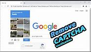 Remove CAPTCHA Verification I'm not a robot