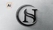 Logo Design typography Letter N logo design in illustrator Adobe Illustrator Tutorials