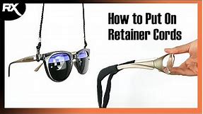 How to Use (Safety) Glasses Retainer Cord/Lanyard